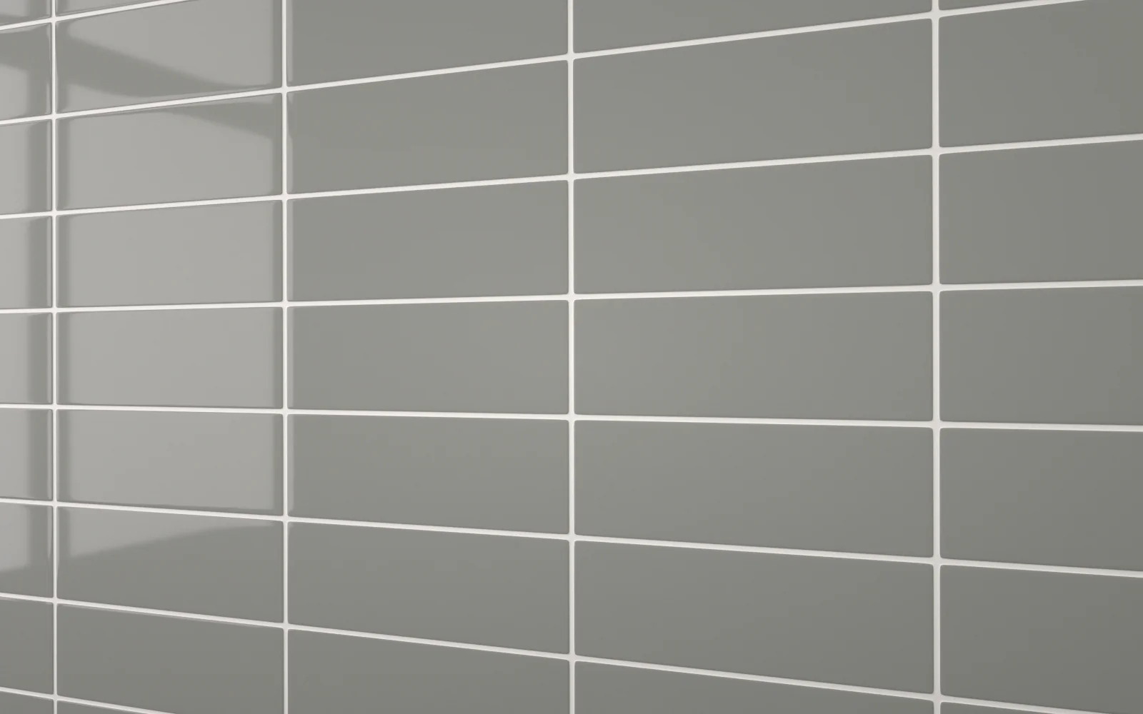 Sample: Flat Metro Large Linear Tile Dark Grey