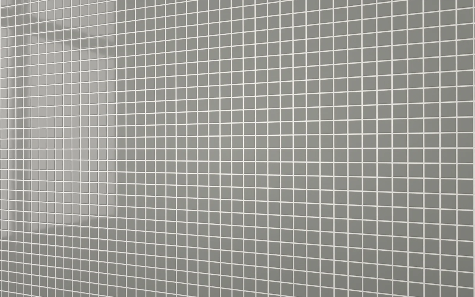 Sample: Mosaic Tile Dark Grey With White Grout